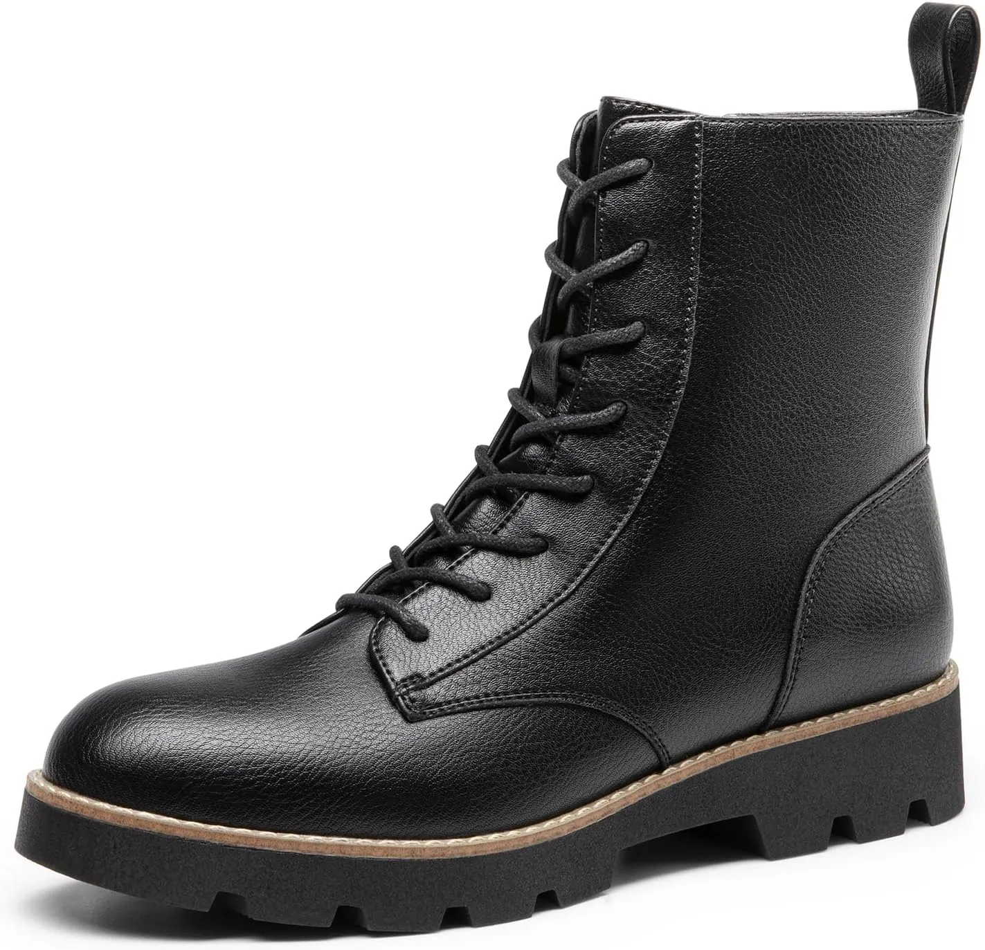 DREAM PAIRS Women's Combat Ankle Boots Lace up Lug Sole Fashion Booties Shoes