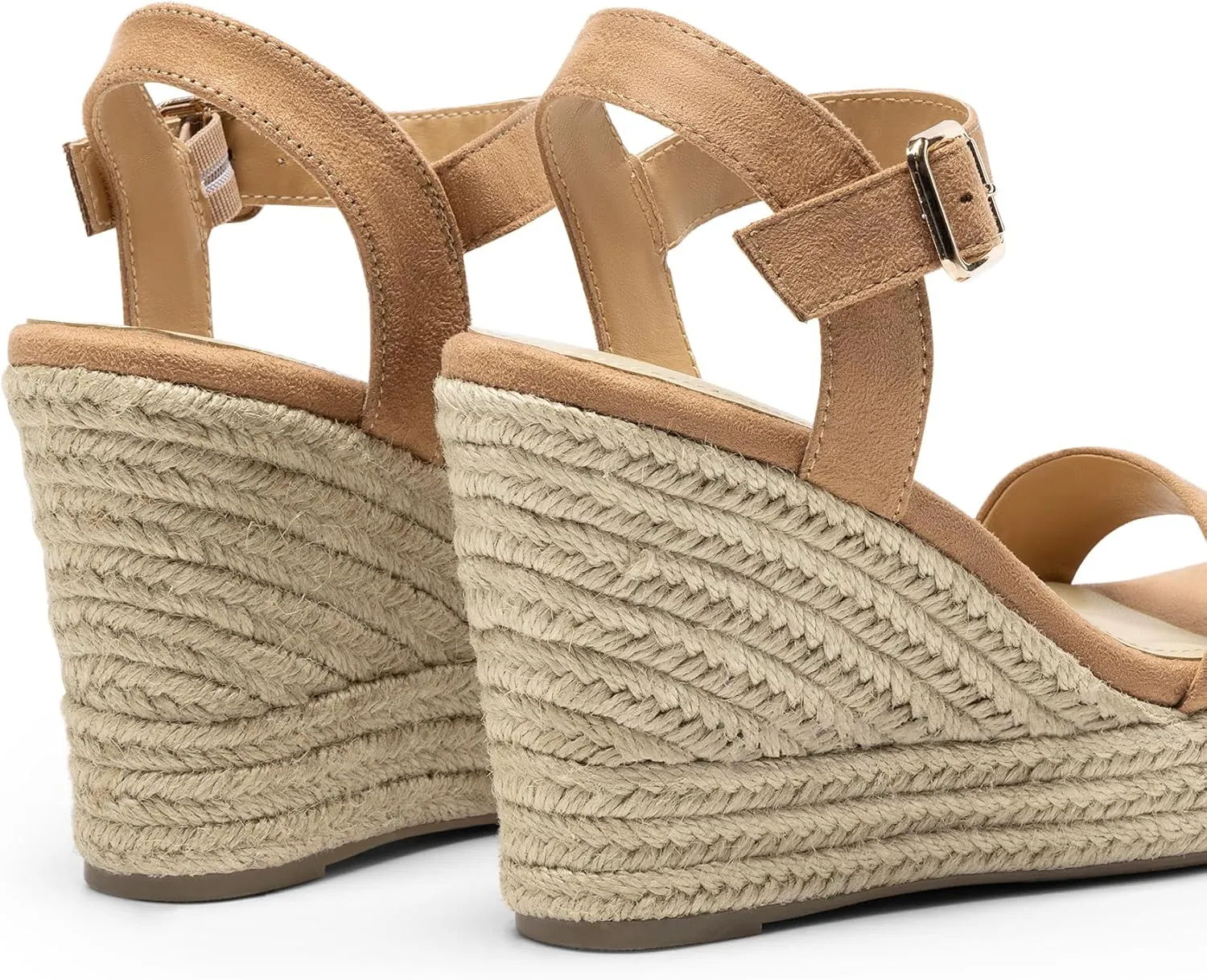 DREAM PAIRS Women's Platform Wedges Sandals, Comfortable Open Toe Espadrilles Sandals Dressy Buckle Ankle Strap Summer Shoes