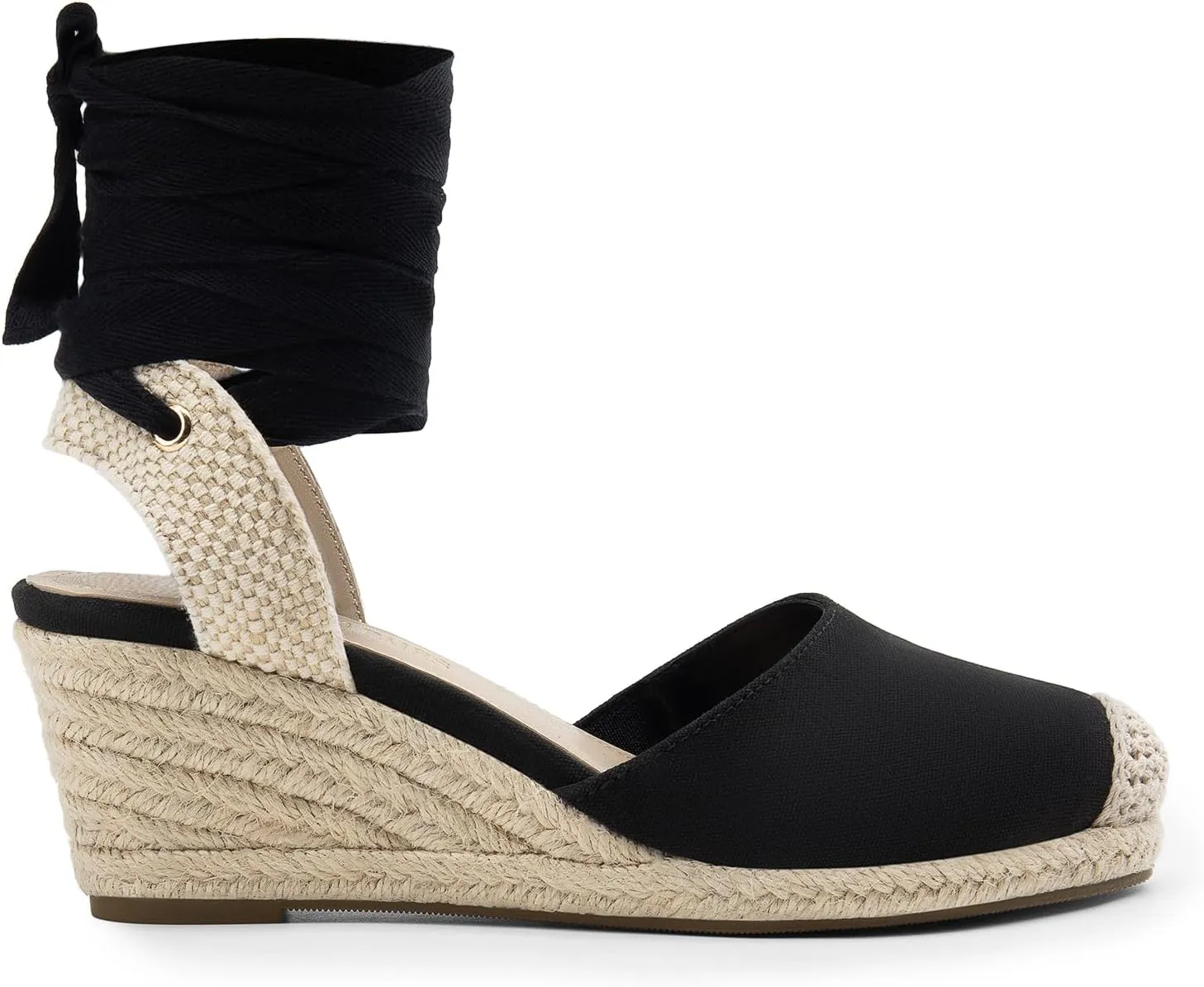 DREAM PAIRS Women's Wedge Sandals Platform Close Toe Espadrilles Strappy Lace Up Sandals Cute Fashion Comfortable Dressy Beach Vocation Summer Shoes