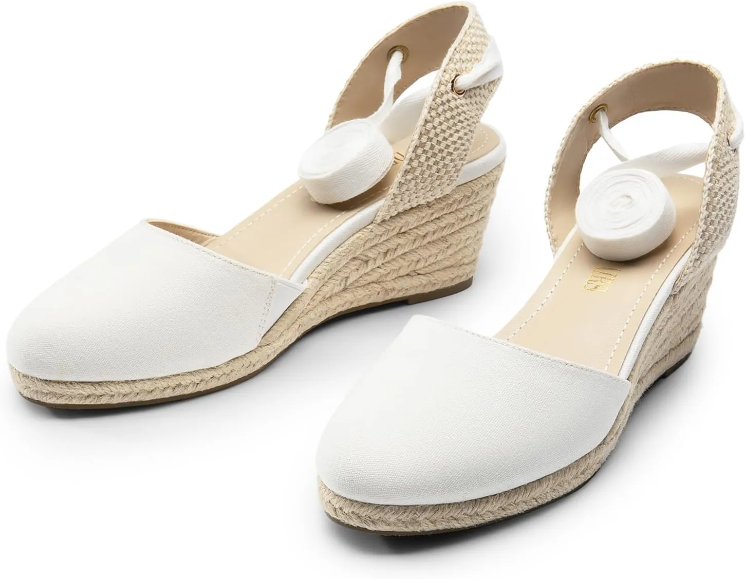 DREAM PAIRS Women's Wedge Sandals Platform Close Toe Espadrilles Strappy Lace Up Sandals Cute Fashion Comfortable Dressy Beach Vocation Summer Shoes