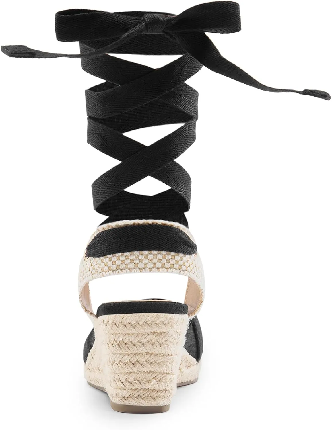 DREAM PAIRS Women's Wedge Sandals Platform Close Toe Espadrilles Strappy Lace Up Sandals Cute Fashion Comfortable Dressy Beach Vocation Summer Shoes