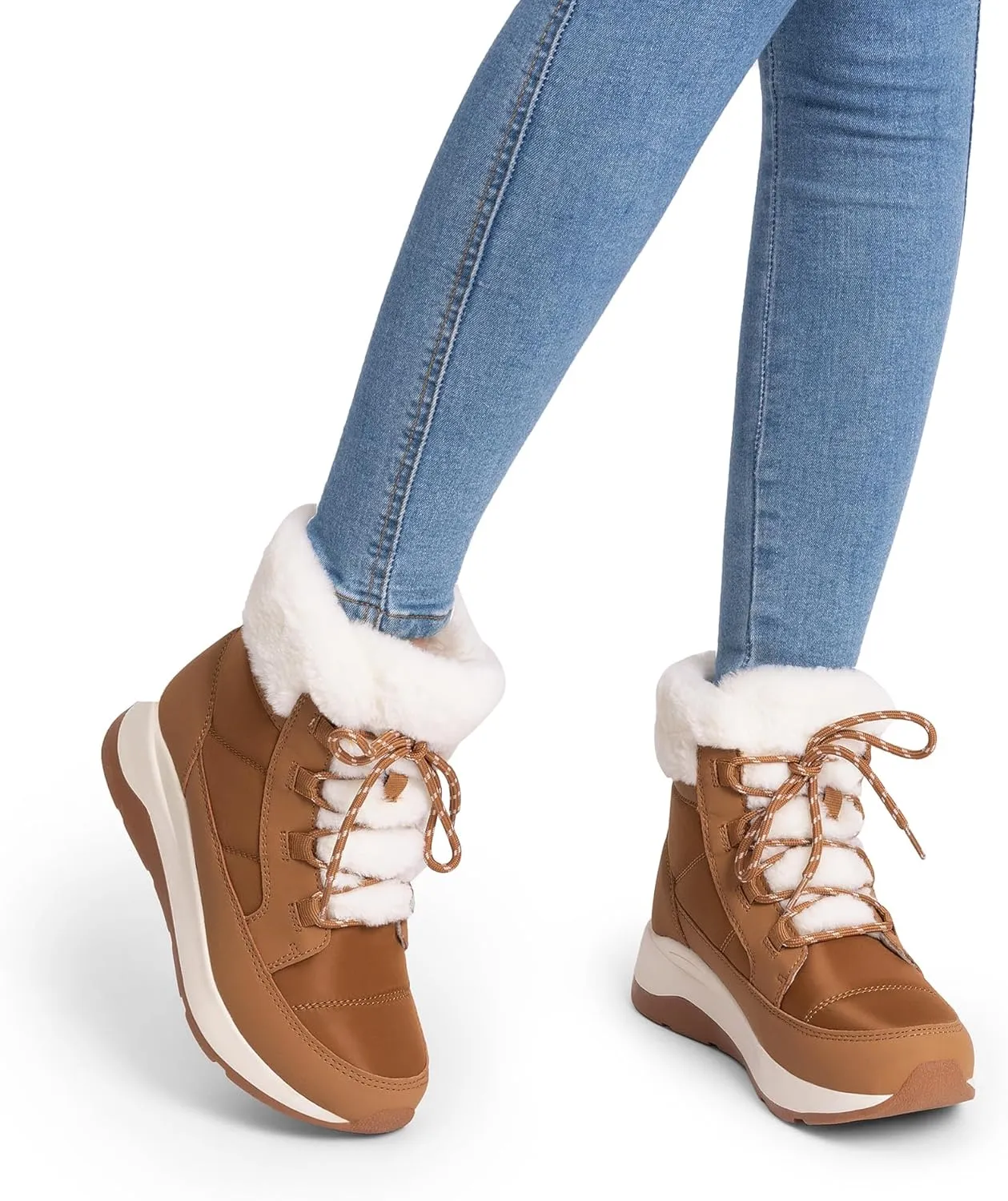 DREAM PAIRS Women's Winter Snow Boots, Faux Fur Waterproof Ankle Booties, Zaylee Ladies Comfortable Short Boots Outdoor