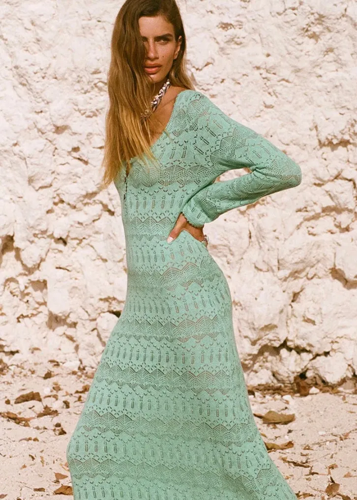 Dress | Siesta Pointelle (Seaform)