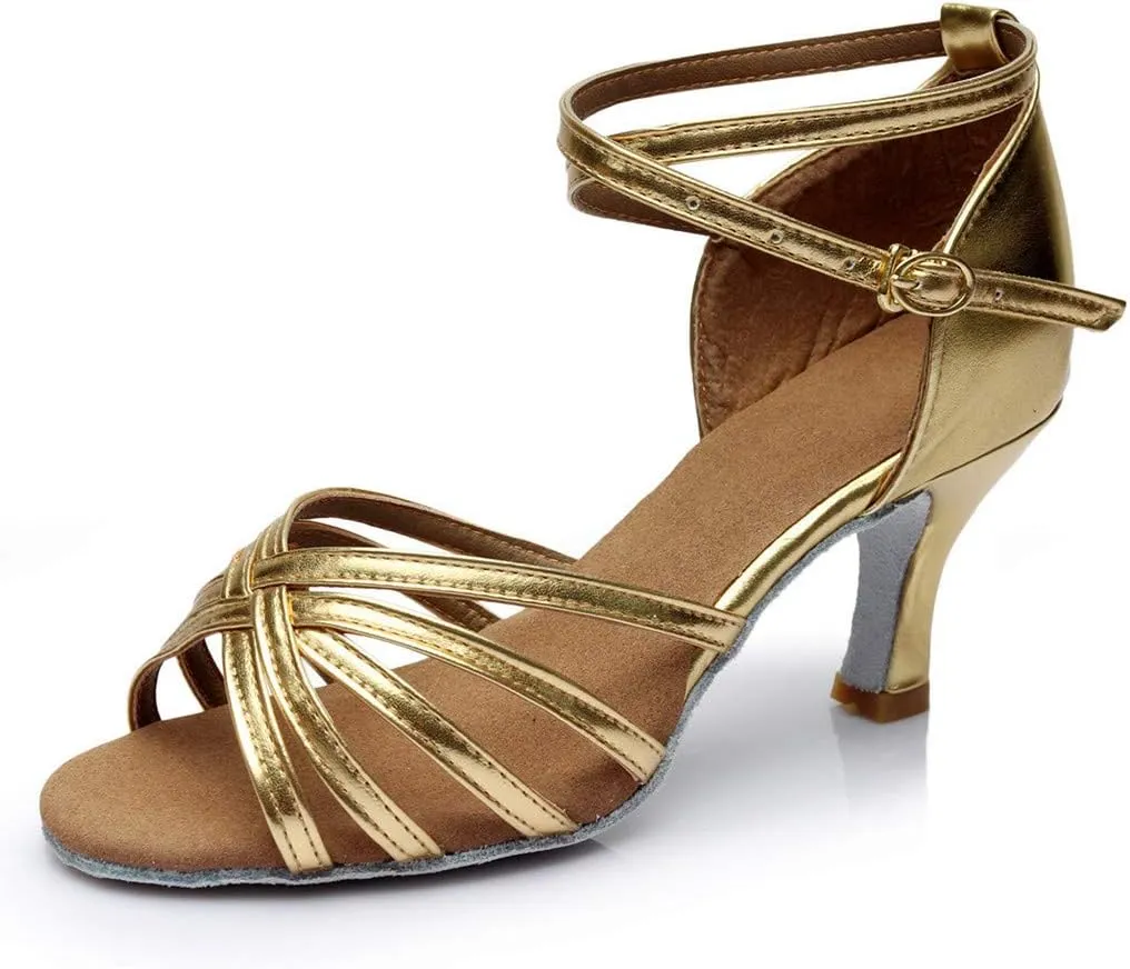 Fashion Latin Dancing Shoes Women Ballroom Dance Sandals Prom Women's Sandals Women Platform Chunky for