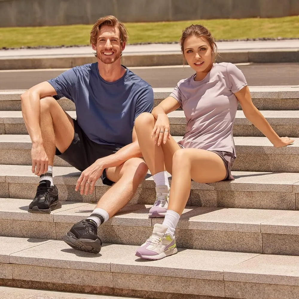 FitVille Extra Wide Walking Shoes for Men Wide Width Sneakers for Flat Feet Heel Pain Relief - Rebound Core