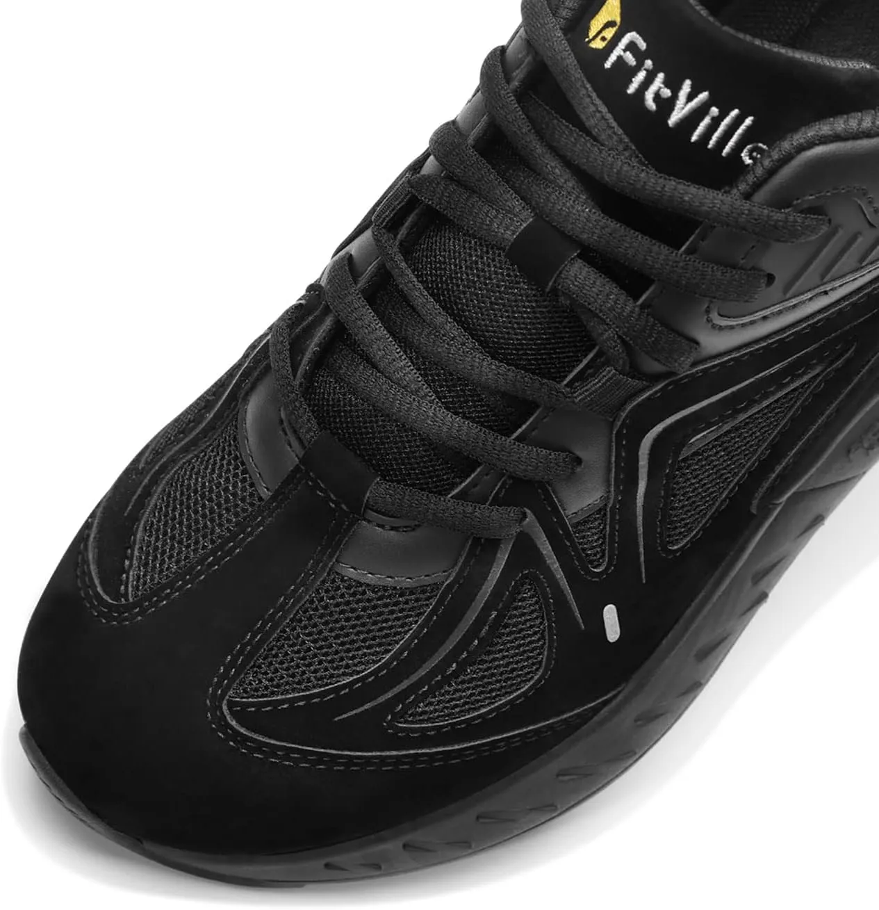 FitVille Extra Wide Walking Shoes for Men Wide Width Sneakers for Flat Feet Heel Pain Relief - Rebound Core