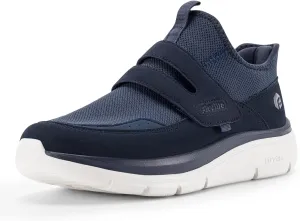 FitVille Men's Slip-on Shoes Wide Width Sneakers Hands Free Walking Shoes Gym Shoes for Men with Arch Support - Cloud Wanderer V5