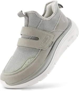 FitVille Slip On Shoes for Women Wide Width Walking Shoes Hands Free Lightweight Gym Tennis Sneakers for Women with Arch Support - Cloud Wanderer V5