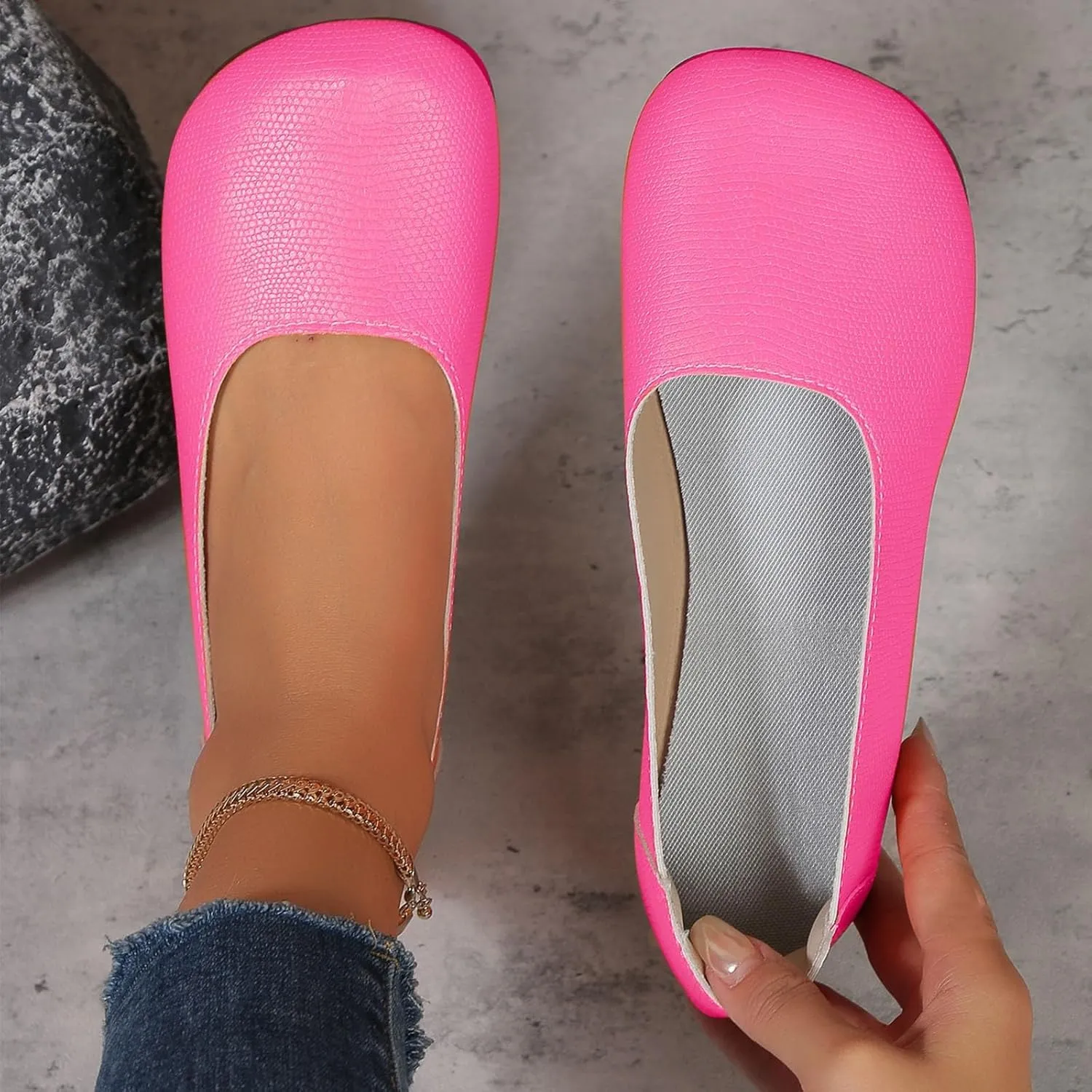 Flat Shoes for Women Casual Loafers Ballet Flats Comfortable Lightweight Shoes Round Toe Work Shoe Non Slip Sandals Dressy Casual