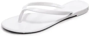 Flip Flops for Women Jelly Sandals Thong Flats Jellies Shoes Clear Slipper Summer Beach Pool Slides Size 10 Slip On Quick Drying Soft