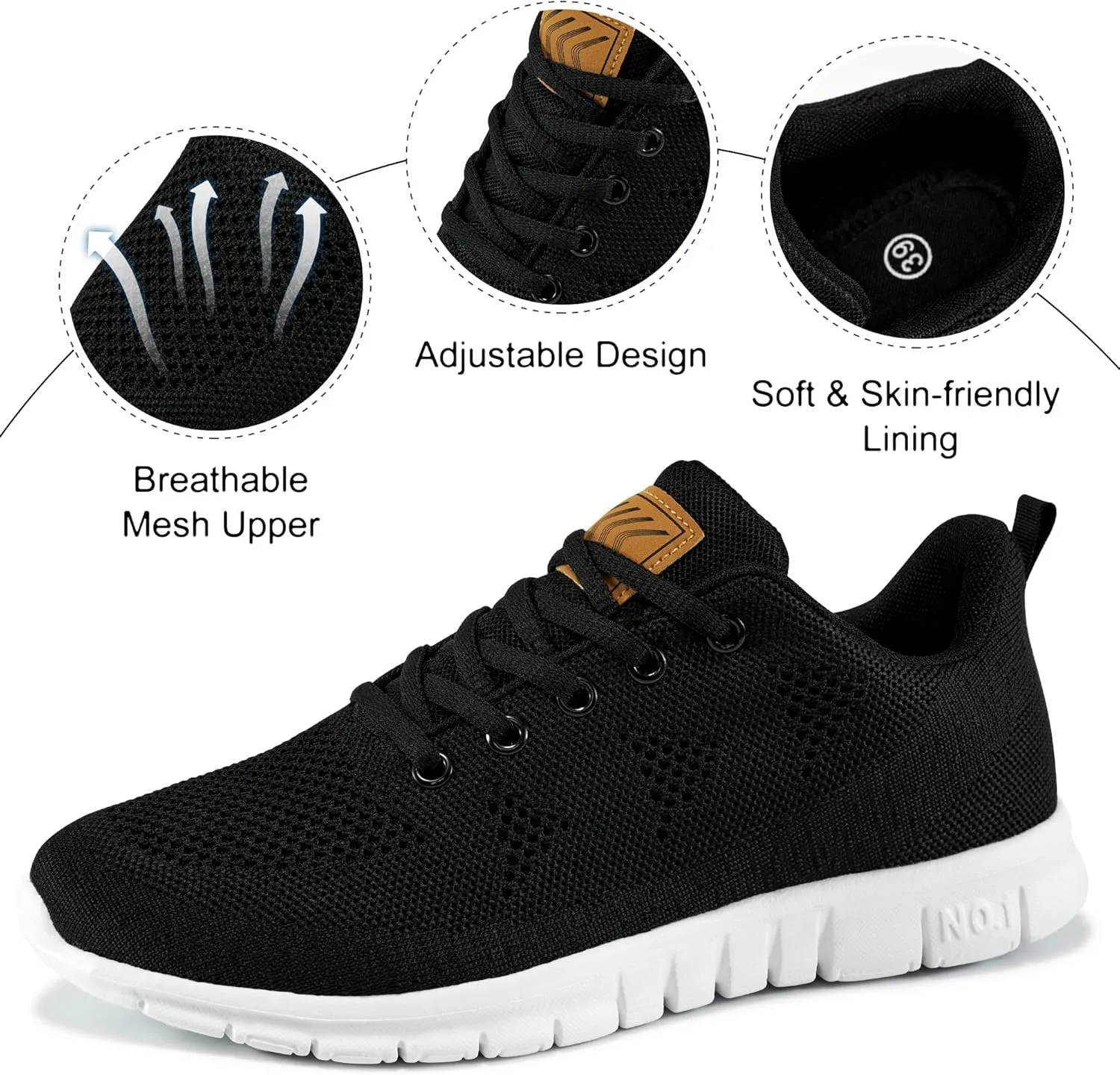FUDYNMALC Womens Sneakers Tennis Shoes: Fashion Lightweight Non Slip Footwear for Running Walking Casual