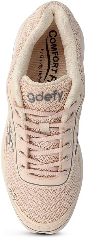 G-DEFY Mighty Walk Women’s Orthopedic Walking Shoe | VersoShock Technology for Pain Associated with Running | Prolonged Standing | Arch Support | Diabetic Shoes | Wide Shoes | Free Custom Orthotic