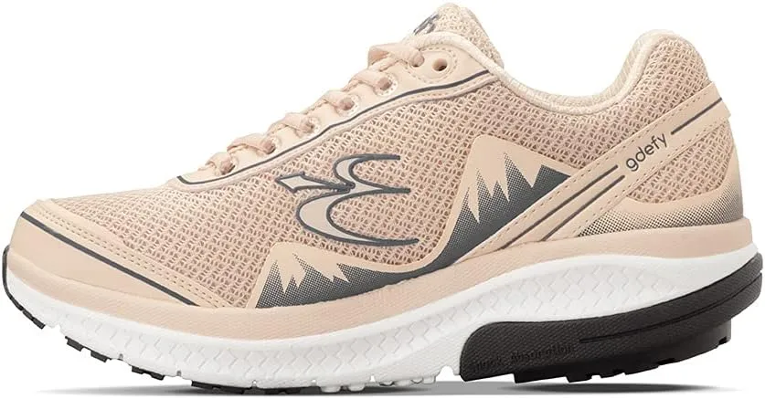 G-DEFY Mighty Walk Women’s Orthopedic Walking Shoe | VersoShock Technology for Pain Associated with Running | Prolonged Standing | Arch Support | Diabetic Shoes | Wide Shoes | Free Custom Orthotic