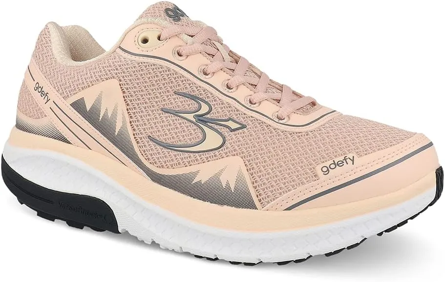 G-DEFY Mighty Walk Women’s Orthopedic Walking Shoe | VersoShock Technology for Pain Associated with Running | Prolonged Standing | Arch Support | Diabetic Shoes | Wide Shoes | Free Custom Orthotic