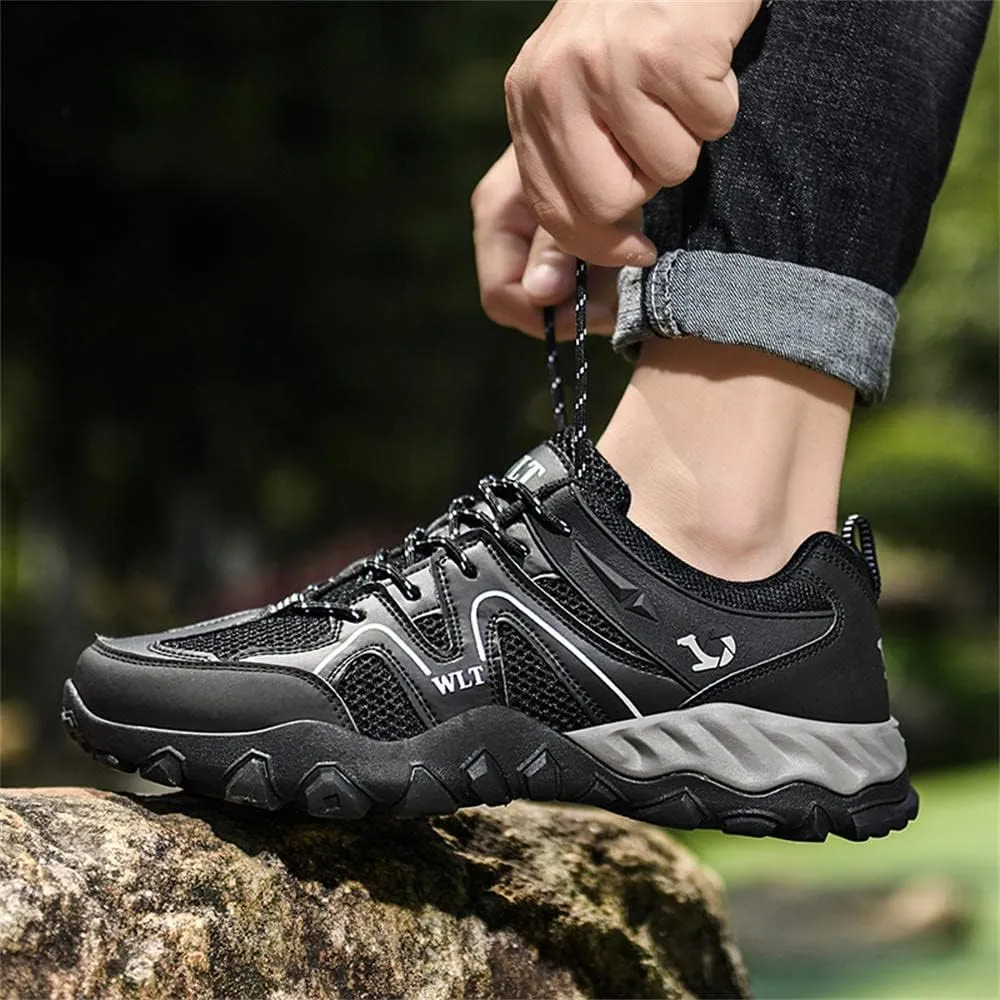 GEXECEUSS Hiking Shoes Men Lightweight Outdoor Wading Breathable Sneakers Low-Top Anti Slip Shock Absorption Camping Walking Shoes