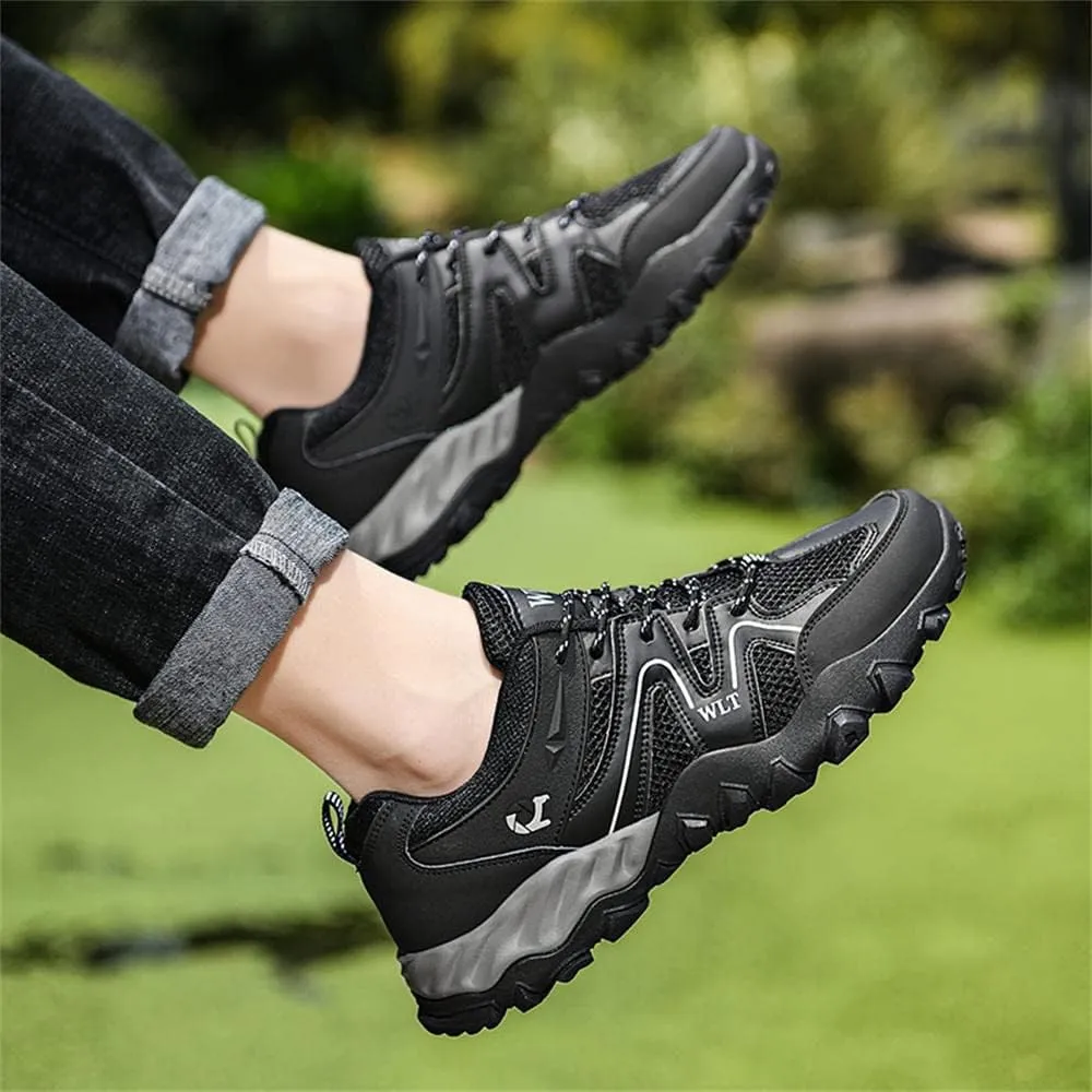 GEXECEUSS Hiking Shoes Men Lightweight Outdoor Wading Breathable Sneakers Low-Top Anti Slip Shock Absorption Camping Walking Shoes