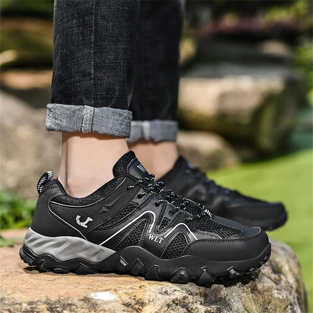 GEXECEUSS Hiking Shoes Men Lightweight Outdoor Wading Breathable Sneakers Low-Top Anti Slip Shock Absorption Camping Walking Shoes