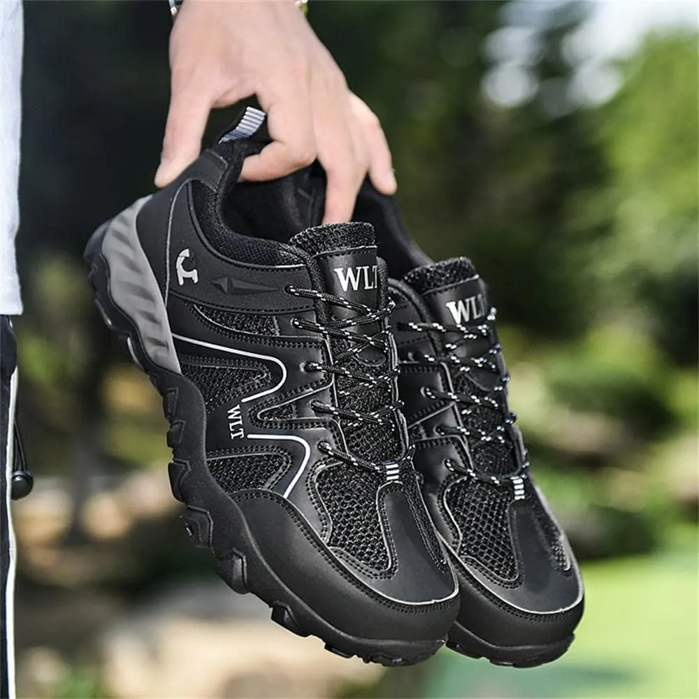 GEXECEUSS Hiking Shoes Men Lightweight Outdoor Wading Breathable Sneakers Low-Top Anti Slip Shock Absorption Camping Walking Shoes