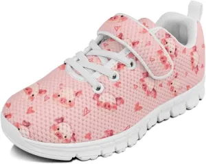 Girls Active Sneakers Boys Running Shoes Kids Slip On Trainers