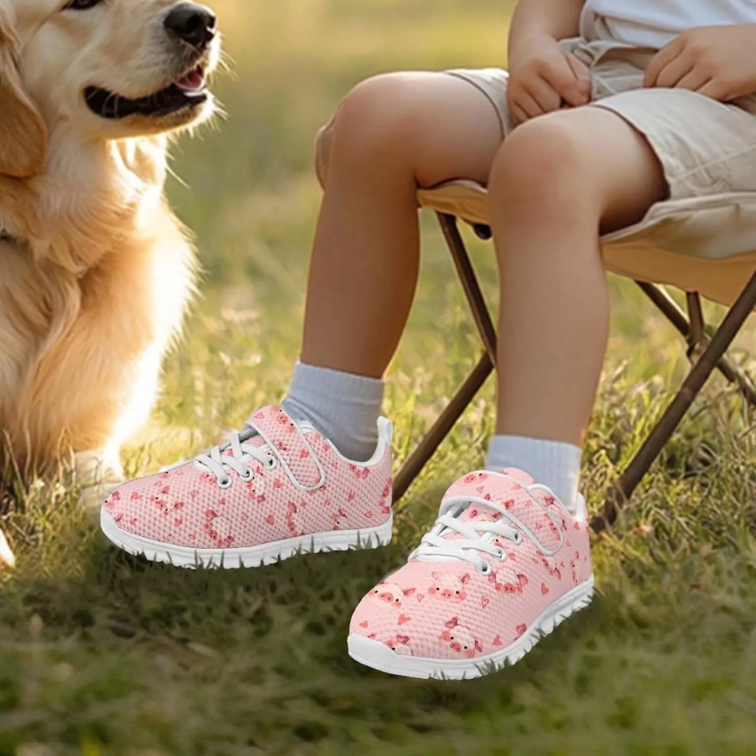 Girls Active Sneakers Boys Running Shoes Kids Slip On Trainers