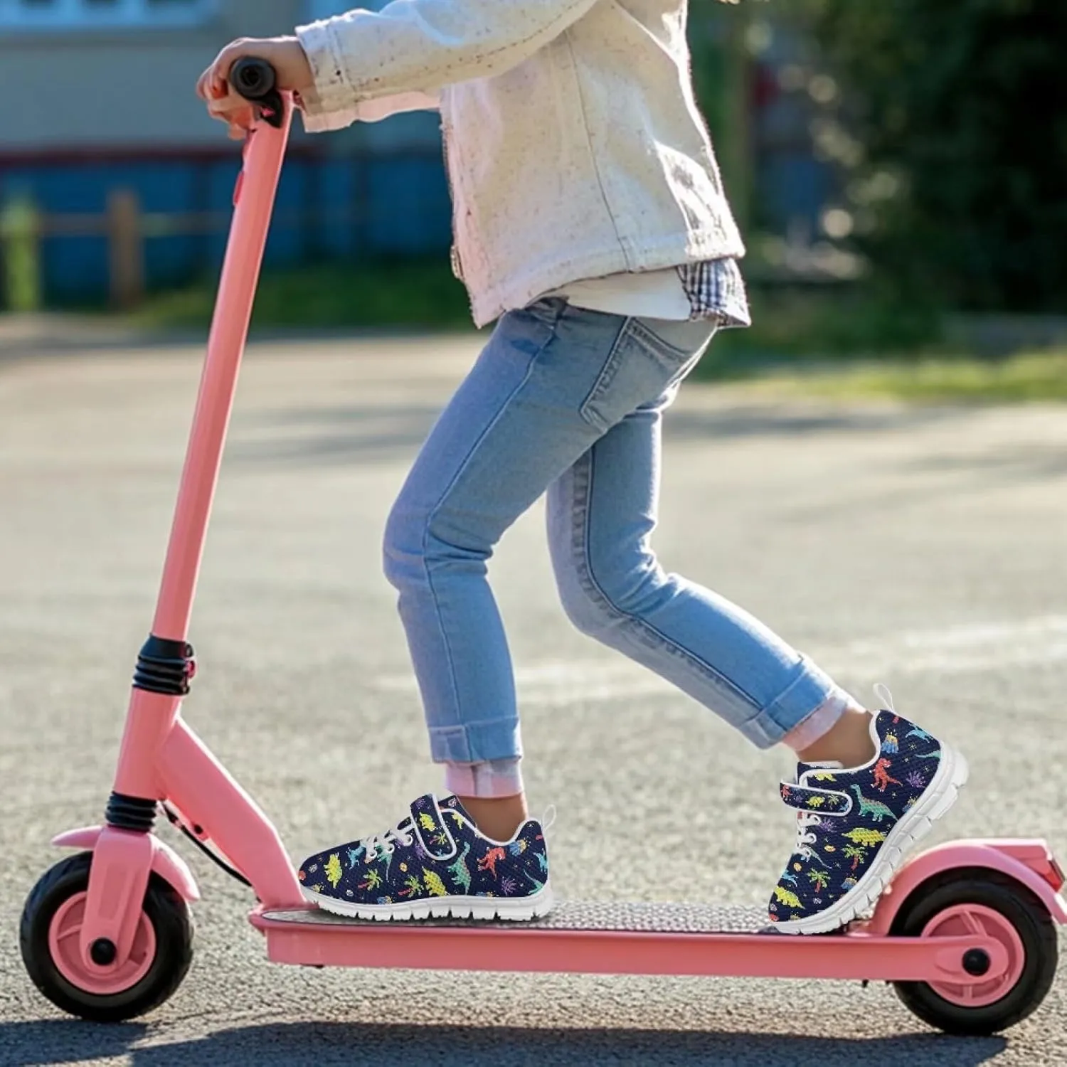 Girls Slip on Shoes Boys Walking Running Shoes for Kids Active