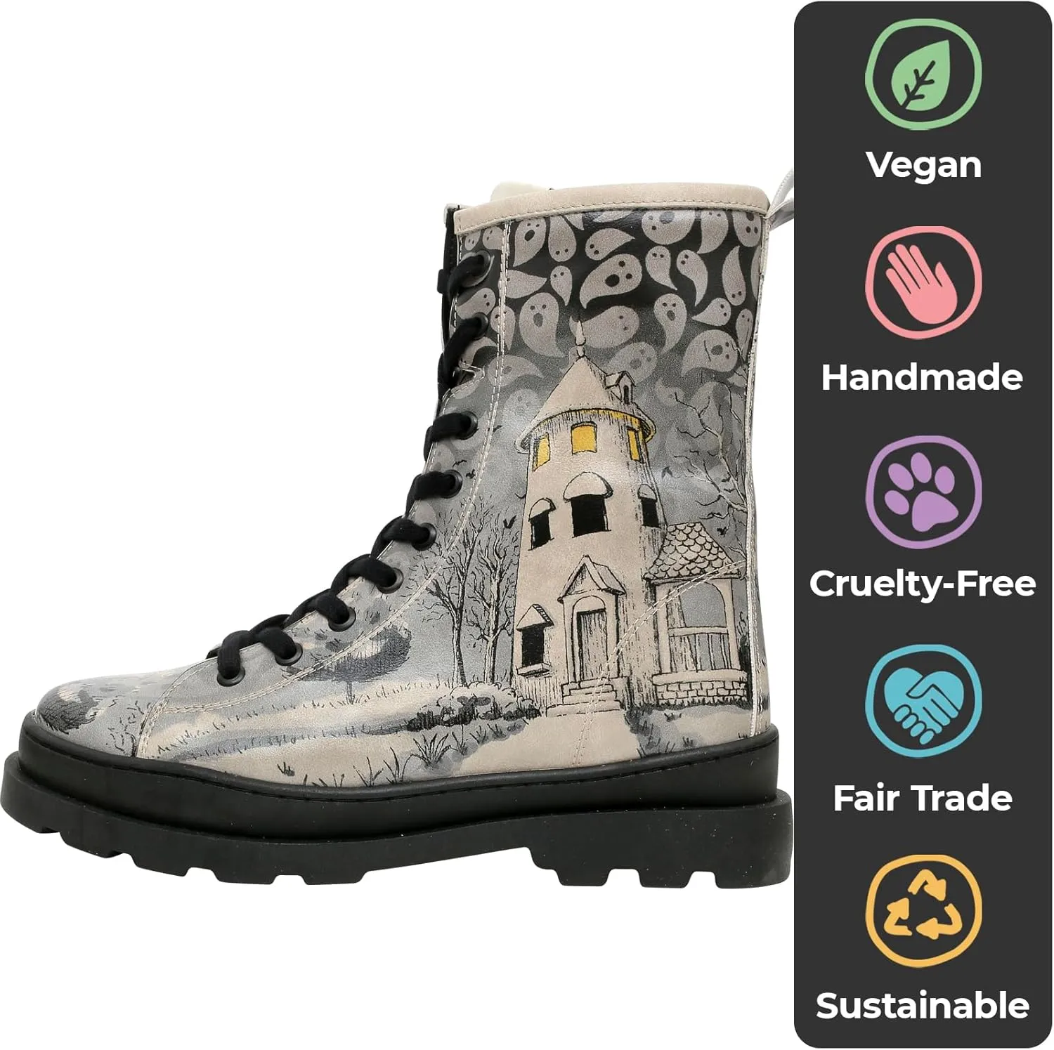 Gisele Boots for Women - Handmade and Vegan Leather Mid Calf Boots for Women,