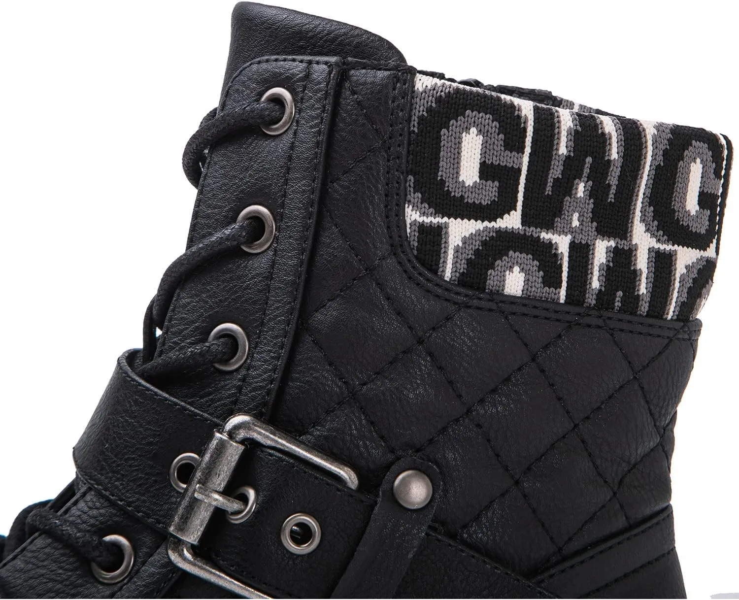GLOBALWIN Women's Ankle Booties Fashion Combat Boots