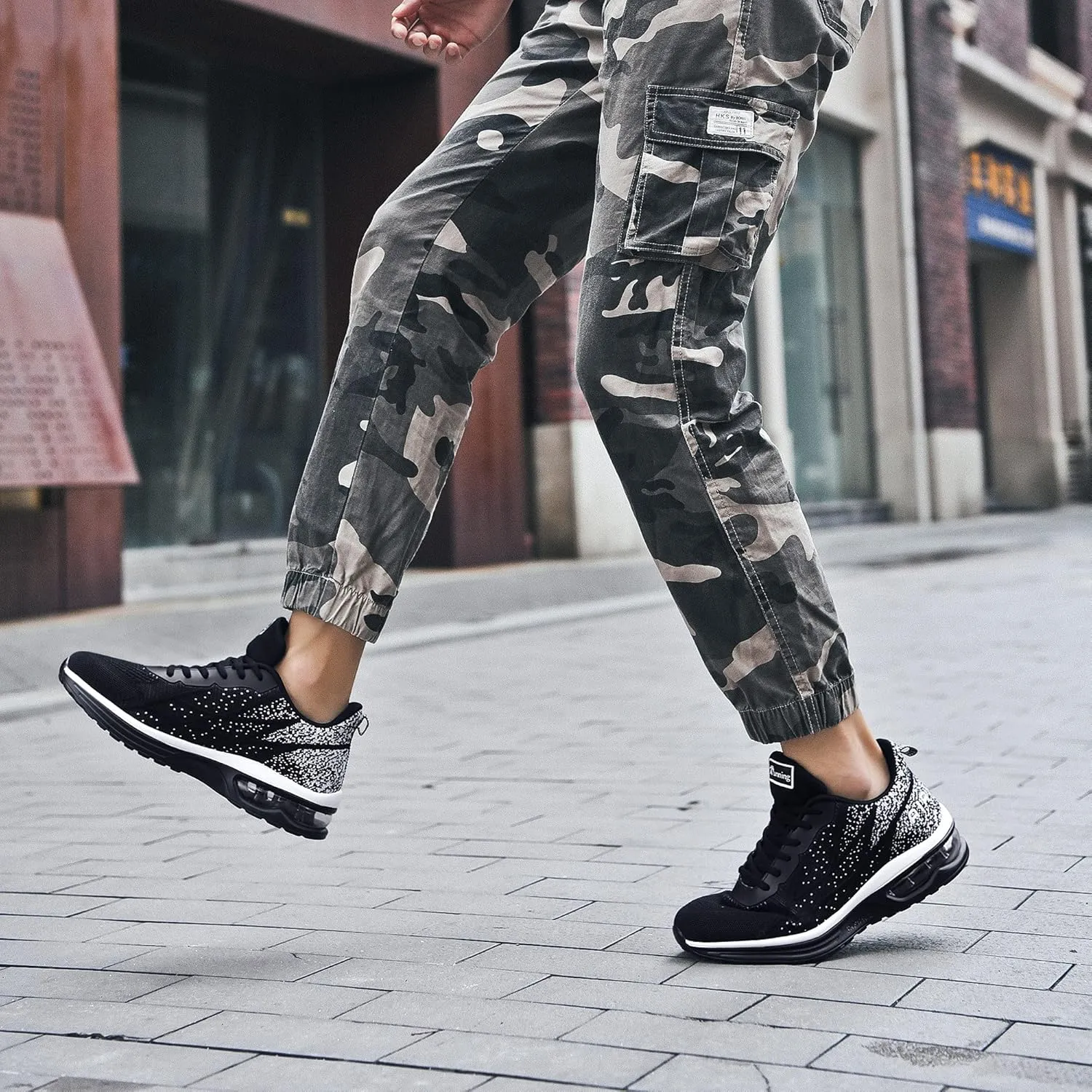 GOOBON Air Shoes for Men Tennis Sports Athletic Workout Gym Running Sneakers Size 7-12.5
