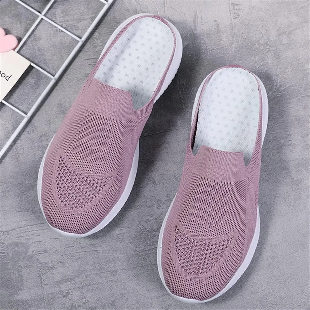 GOSPT Women's Backless Slip on Mesh Sneakers Shoes Ladies Comfortable House Slippers