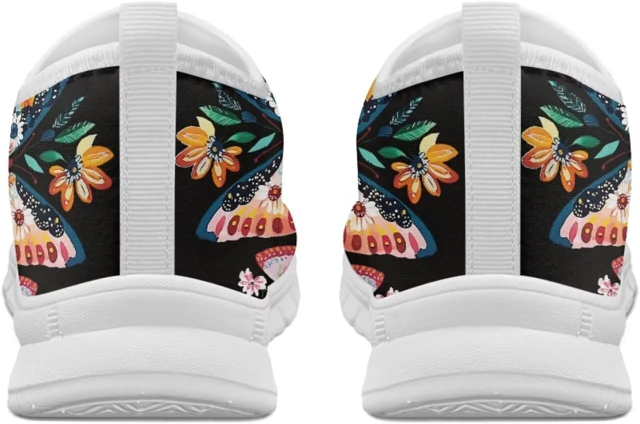 GOSTONG Mens Sneakers Slip on Home Loafers Non Slip Soft Walking Shoes Breathable Indoor Outdoor Athletic Sneakers White 5-12