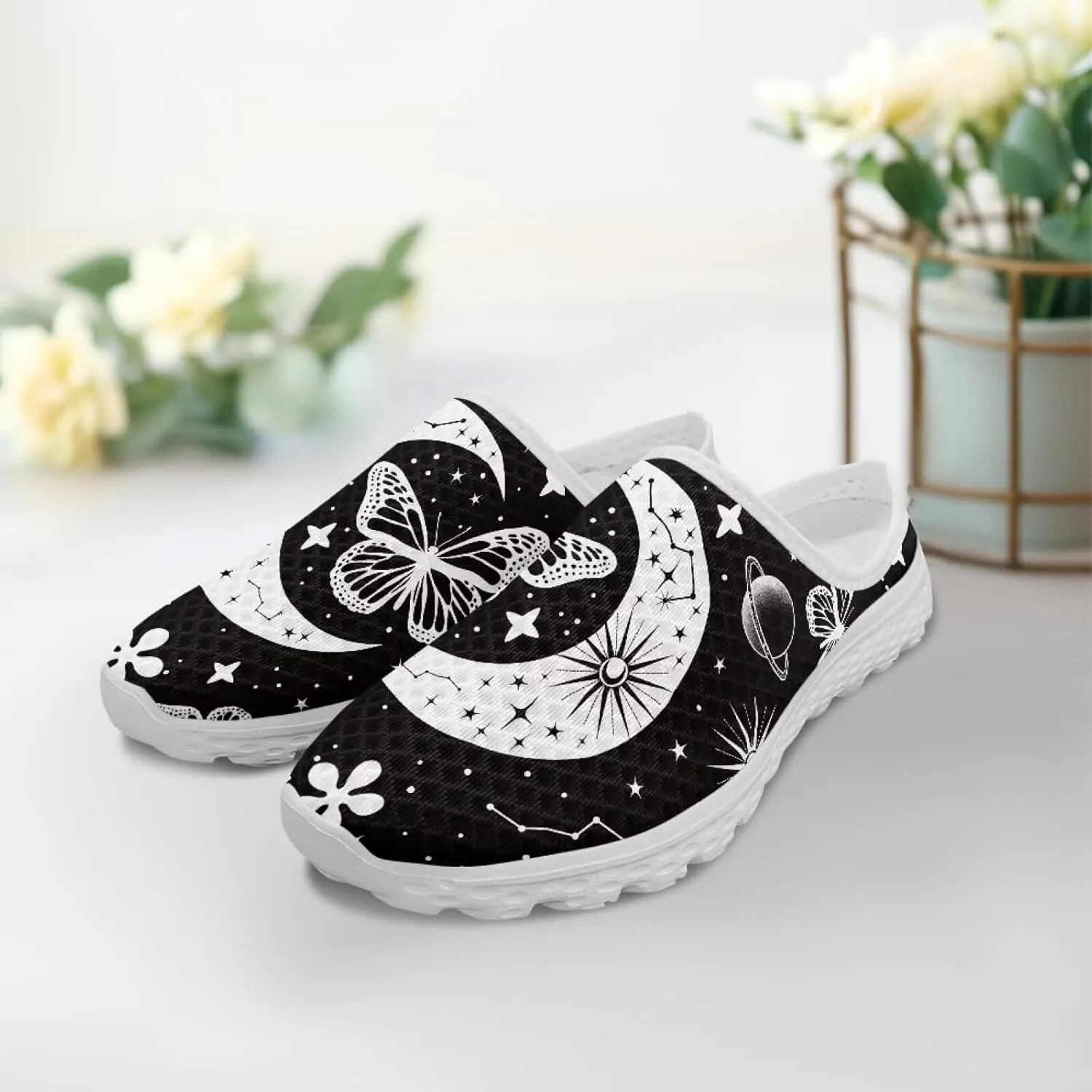 GOSTONG Slip-On Mule Clog for Women Comfortable Mules Shoes Breathable Non Slip Backless Slide Loafers for Walking Work Size 6-13.5