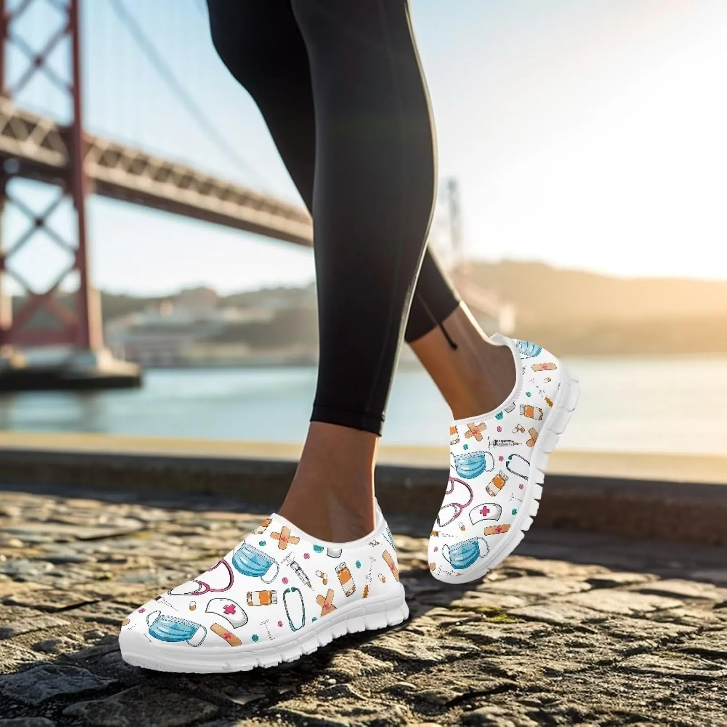 GOSTONG Women's Slip On Casual Shoes Low Cut Loafers Lightweight Arch Support Walking Shoes Soft Sports Workout Sneakers Size 5.5-11.5