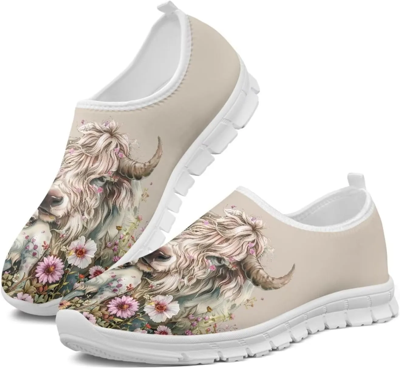GOSTONG Women's Slip On Loafers Low Top Soft Casual Travel Walking Shoes from Daughter Son for Mom Grandma White Size 5.5-11.5