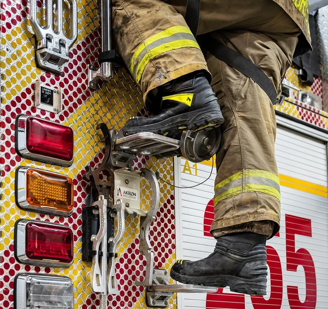 HAIX Fire Eagle Air Composite-Toed Waterproof Firefighting Boots with European Bullhide Leather