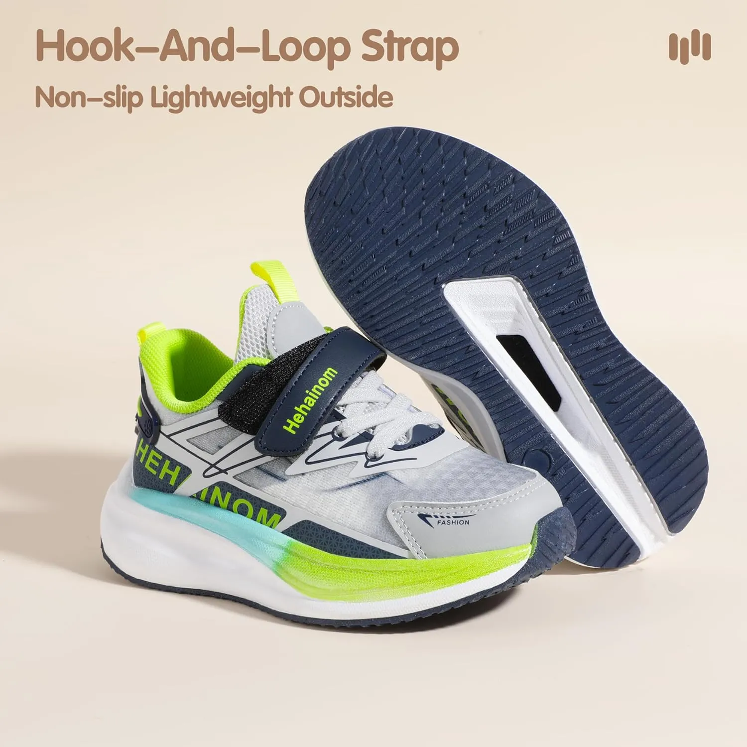 Hehainom Kids Shoes Boys Girls Sneskers Carbon Plated Athletic Running Shoes Toddler Little Big Kid Tennis Shoes