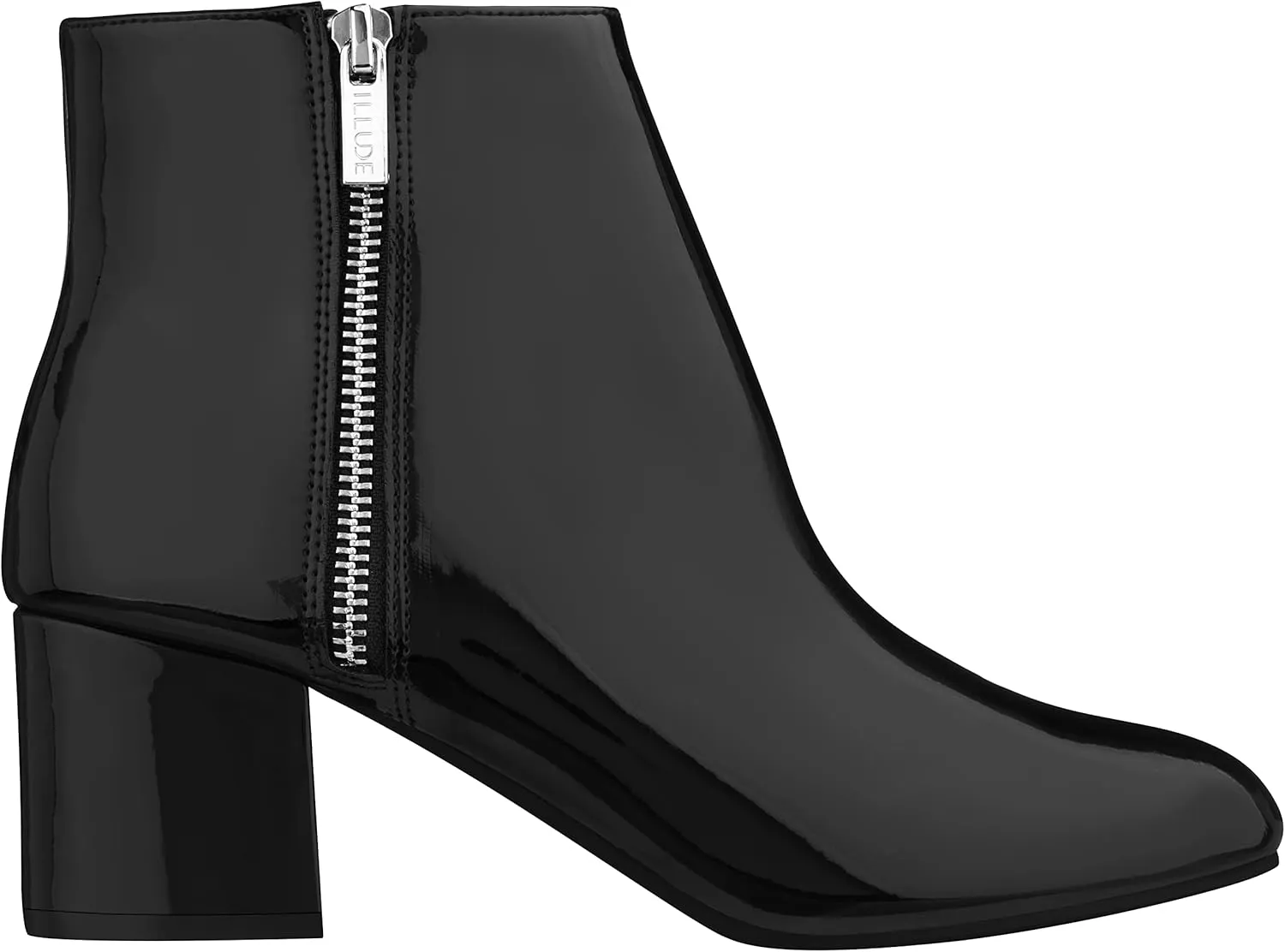 ILLUDE Women's Low Heel Ankle Boot - Casual Zip Up Bootie - Comfortable Everyday Round Toe Bootie - Chaya