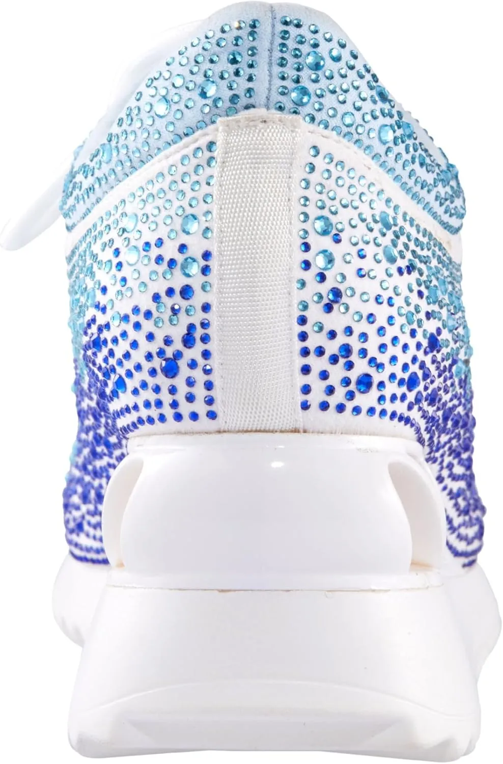 Jackpot Glitz Fashion Athletic Sneaker On A Spring Look Wedge