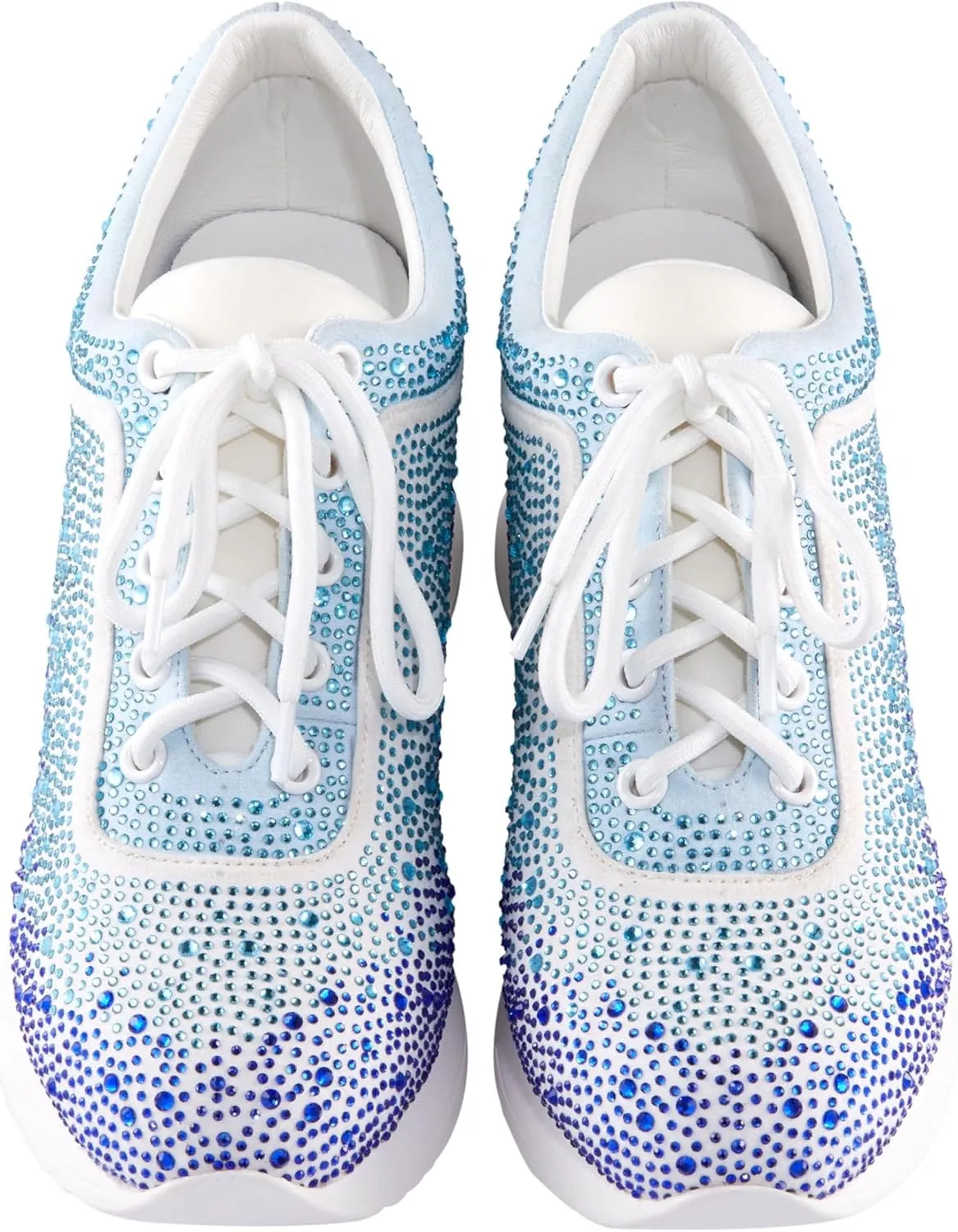Jackpot Glitz Fashion Athletic Sneaker On A Spring Look Wedge