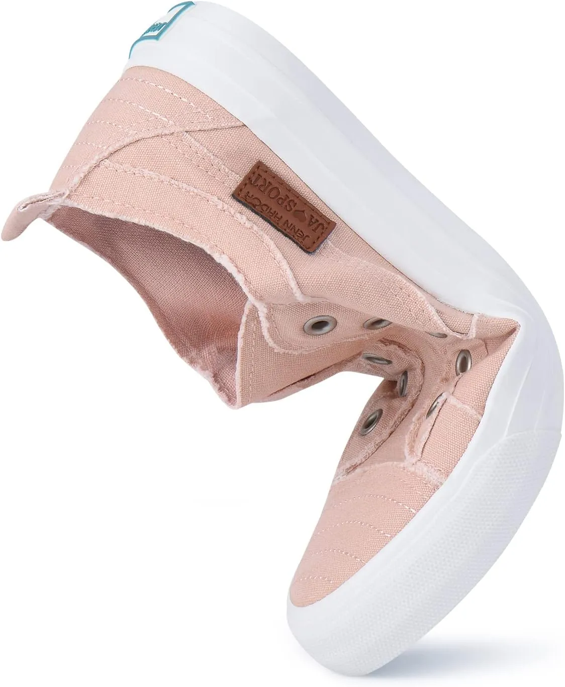 JENN ARDOR Womens Fall Slip On Fashion Sneakers No Laces Comfortable Casual Low Canvas Sneakers Flats Walking Shoes