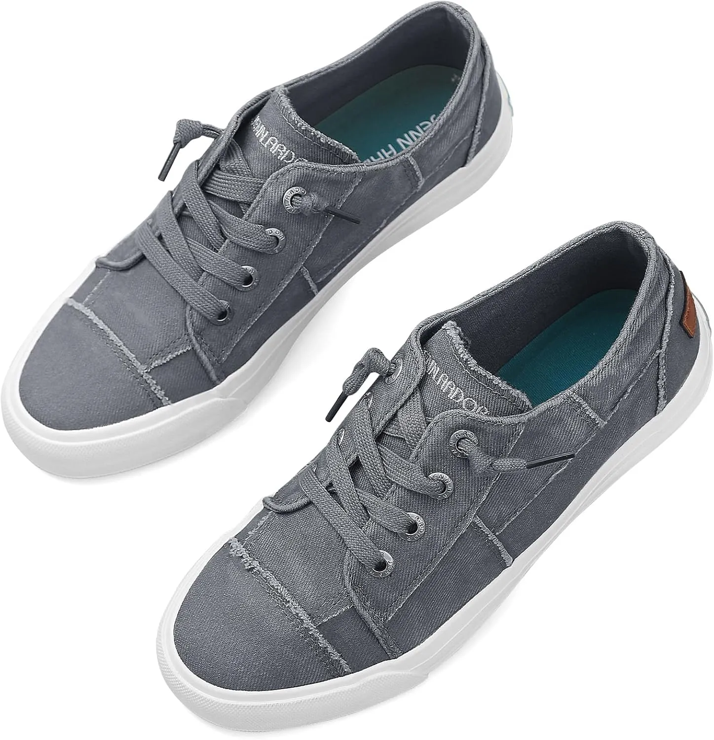 JENN ARDOR Womens Slip On Sneakers Low Tops Canvas Shoes for Women Casual Tennis Shoes Play Sneakers Fashion Shoes