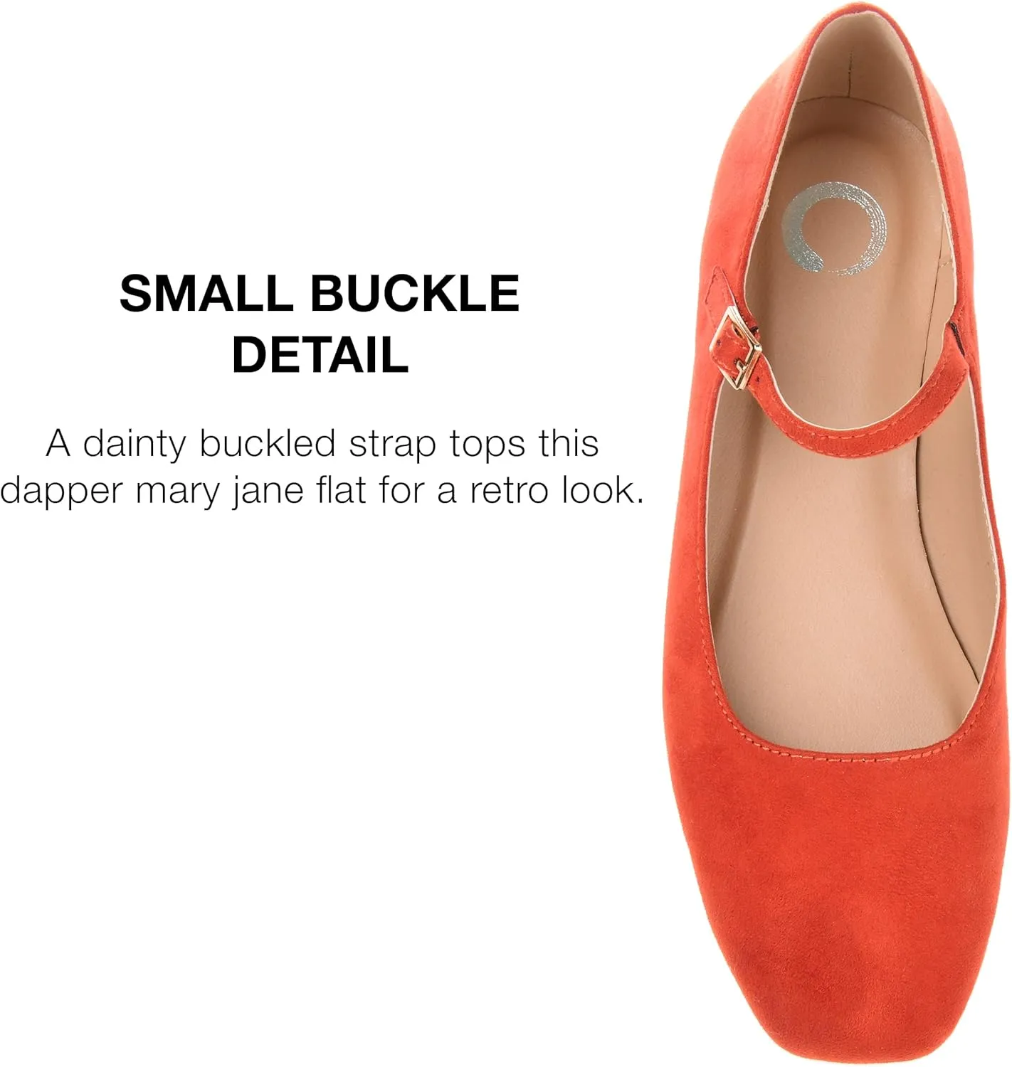 Journee Collection Women's Carrie Buckle Strap Dress Flats