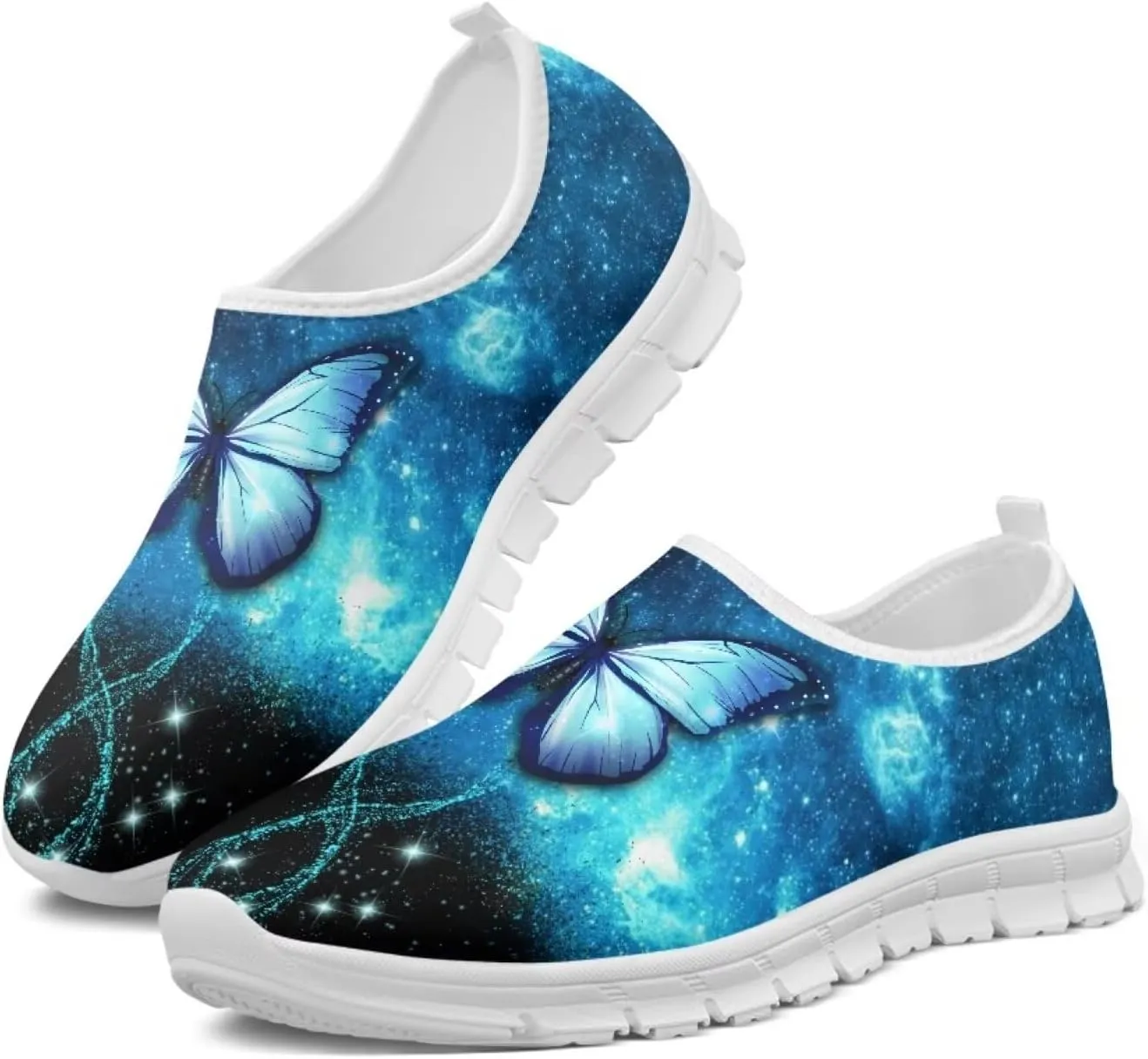 JoyLamoria Sport Shoes Walking Sneakers with Owl Art Design Fashion Women Sneakers Outdoor Art Travel Shoes