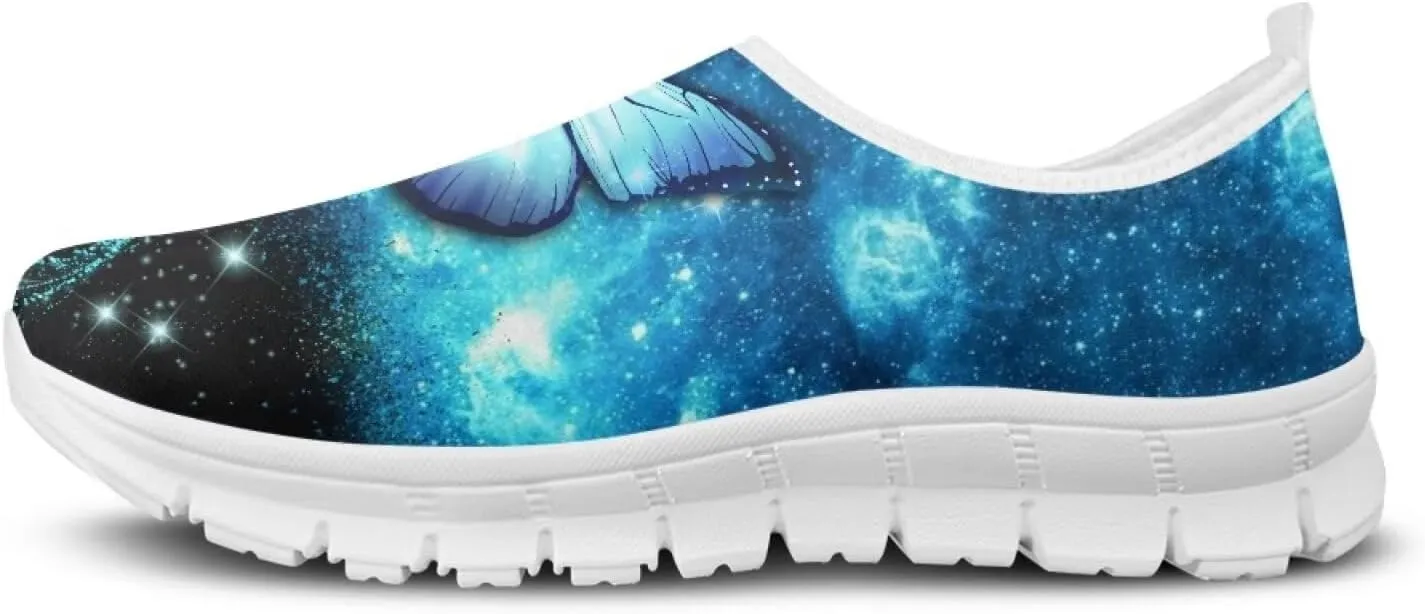 JoyLamoria Sport Shoes Walking Sneakers with Owl Art Design Fashion Women Sneakers Outdoor Art Travel Shoes