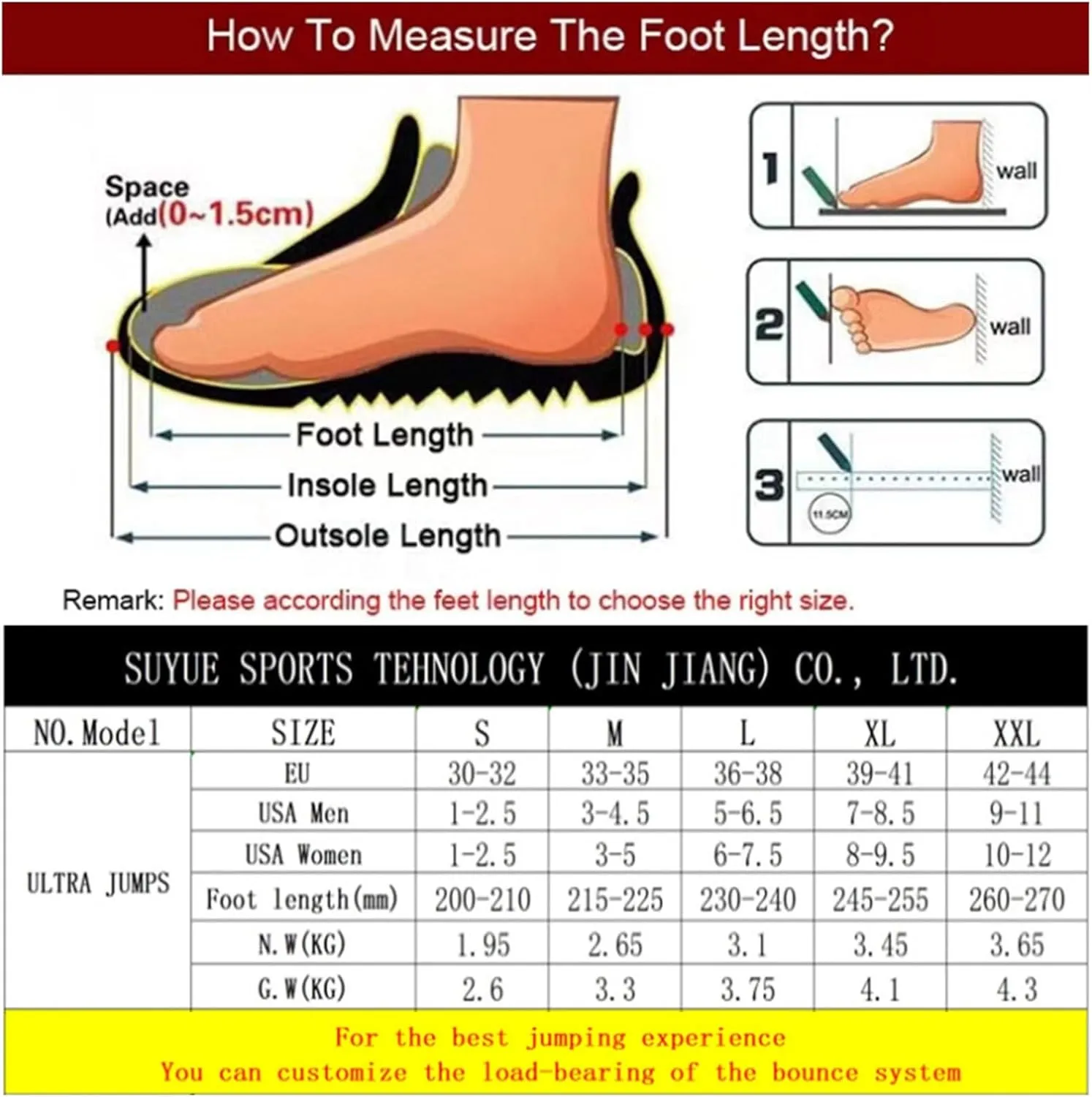 Kangaroo Jump Shoes 36-44 EU Exercise Fitness Running Boots Workout Jumps Bounce Shoes for Women Men Unisex(XX-Large)