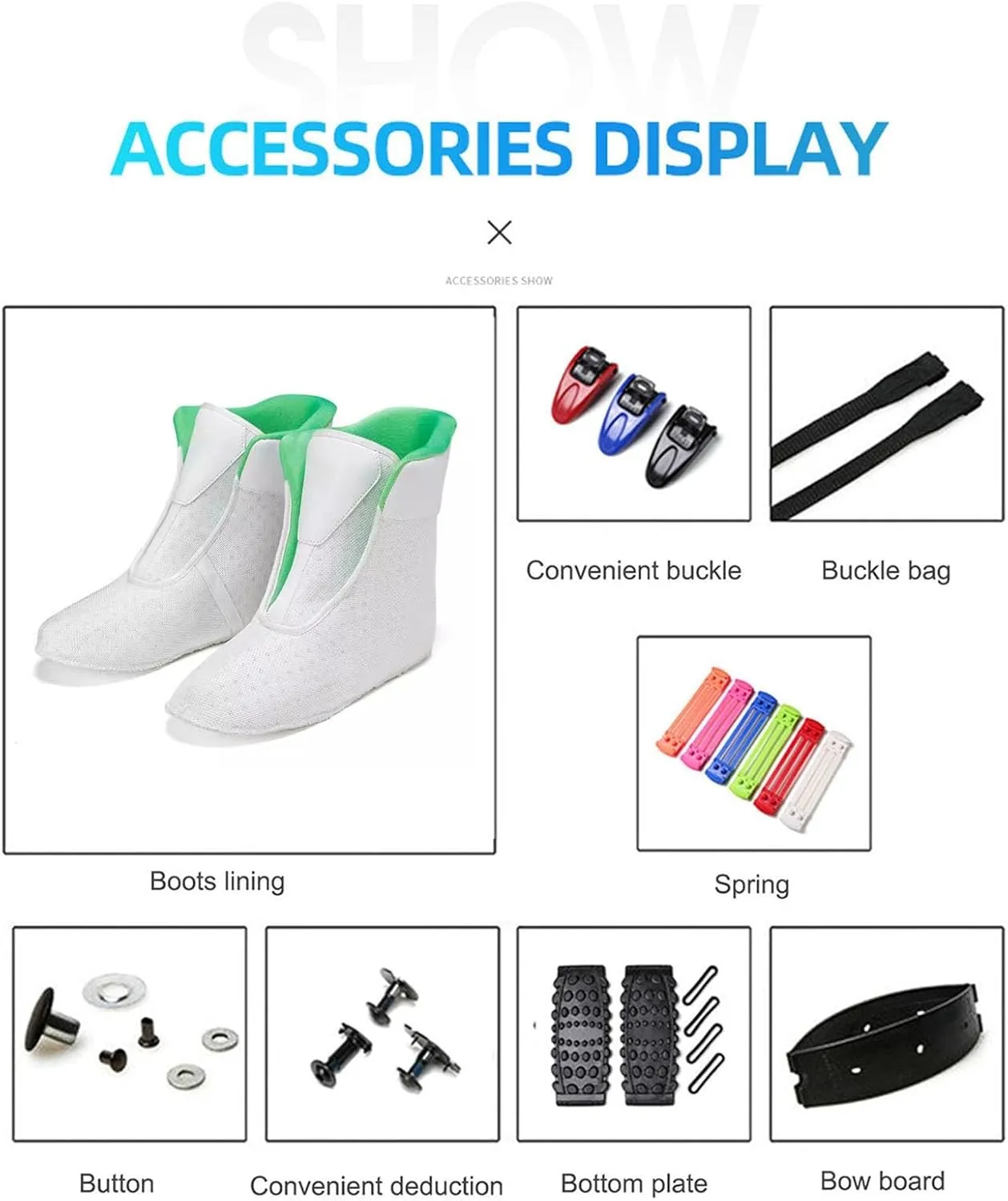 Kangaroo Jump Shoes Fitness Bouncing Shoes with Detachable Socks, Adjustable Elastic Men's and Women's Jump Boots