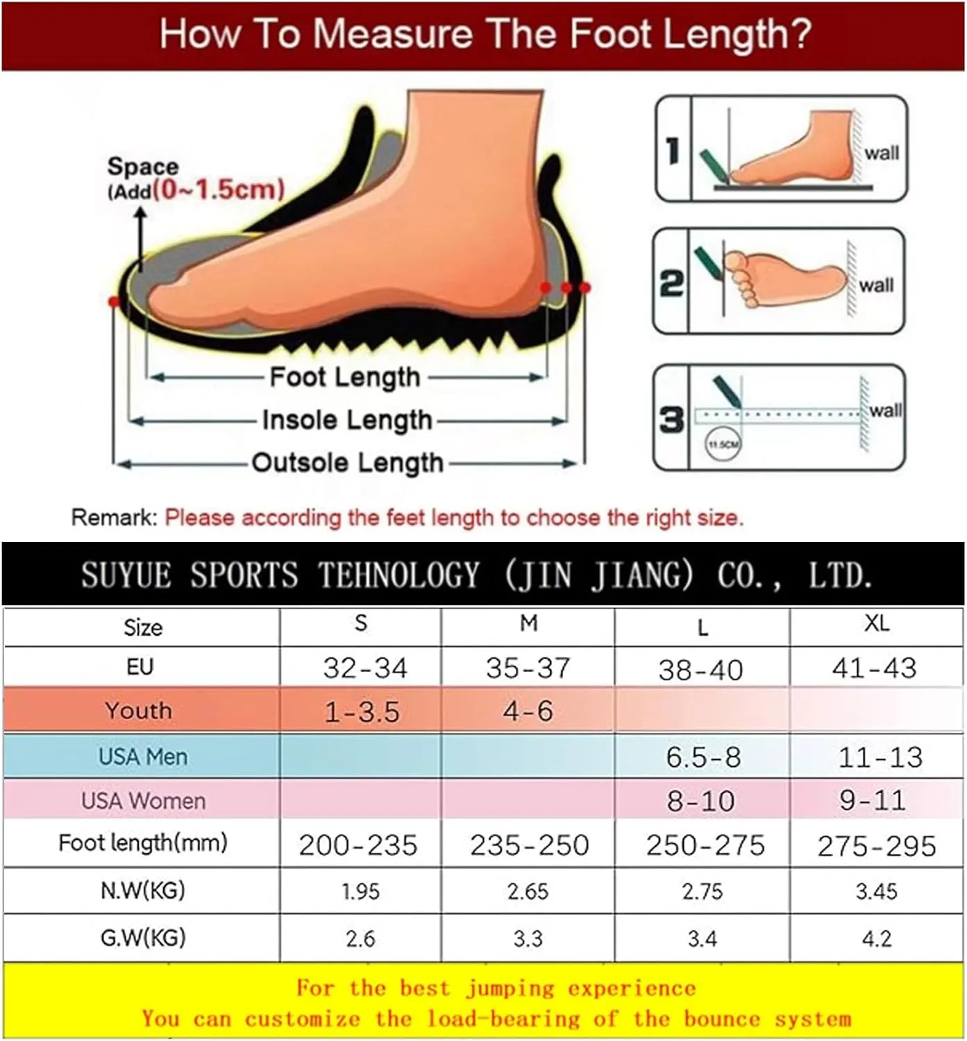 Kangaroo Jump Shoes with Travel Bag, 35-40 EU Exercise Fitness Running Boots Workout Jumps Bounce Shoes for Home and Gym(Large)
