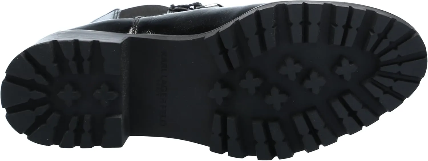KARL LAGERFELD womens Lug Bottom Pierson Mid Shaft Boot