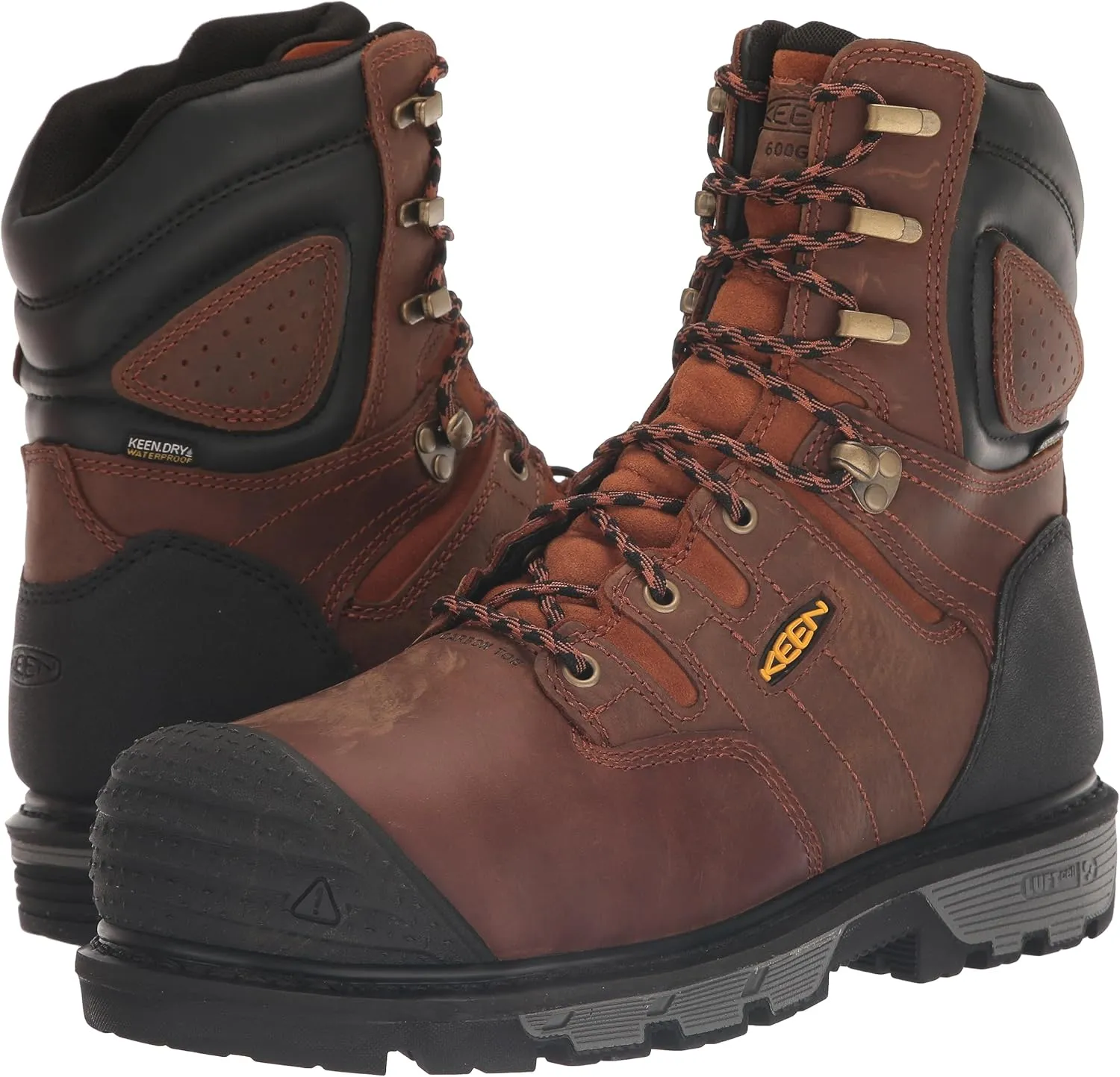 KEEN Utility Men's Camden 8" Composite Toe Waterproof 600G Insulated Heavy Duty Work Boot