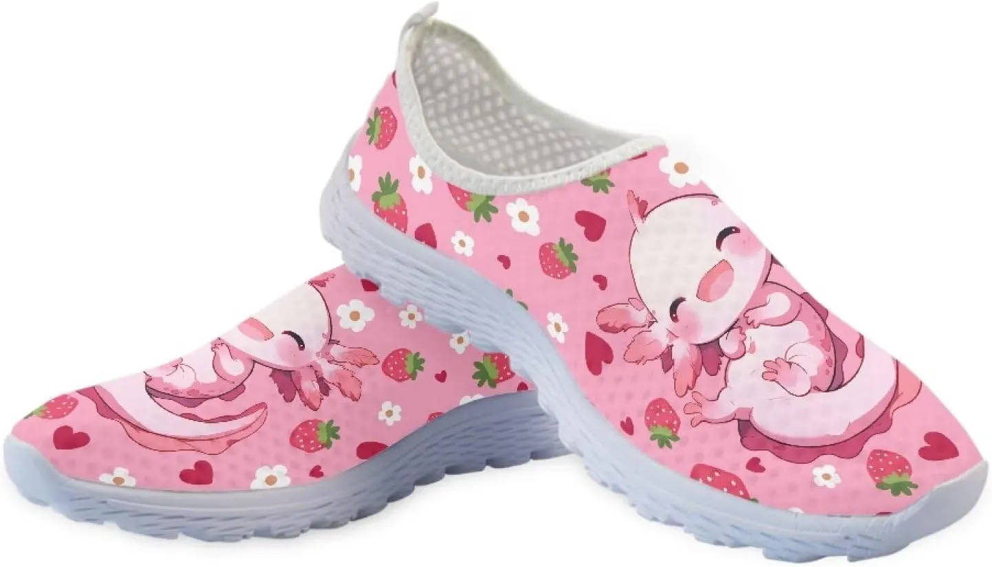 KEIAHUAN Running Shoes Womens Lightweight Athletic Running Shoes Breathable Casual Mesh Flats Sneakers