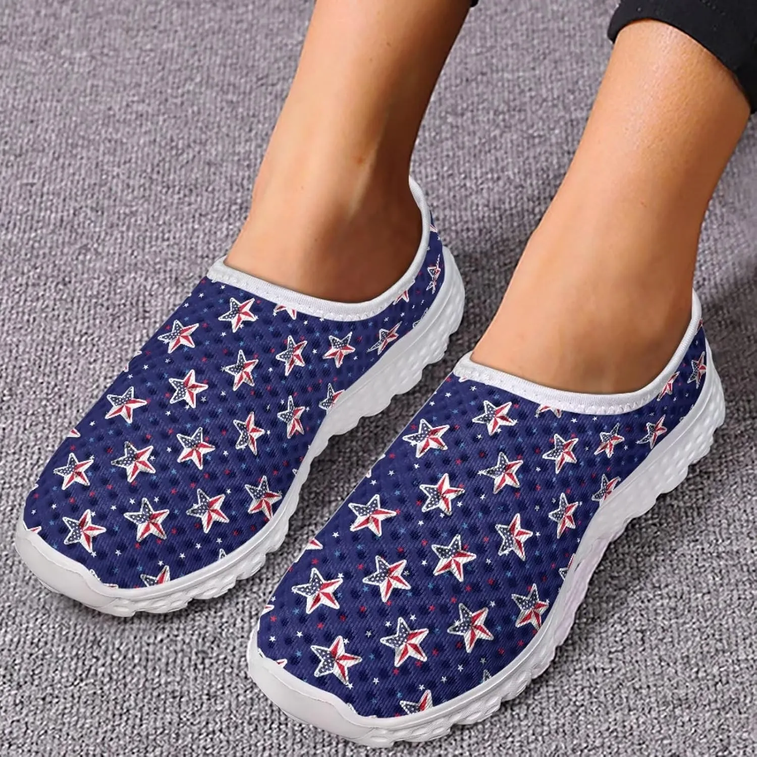 KEIAHUAN Womens Running Shoes Fashion Breathable Knit Casual Walking Sneaker Lightweight Comfortable Running Shoes
